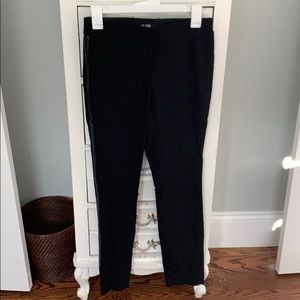 NWT NIC AND ZOE textured leggings w/leather detail
